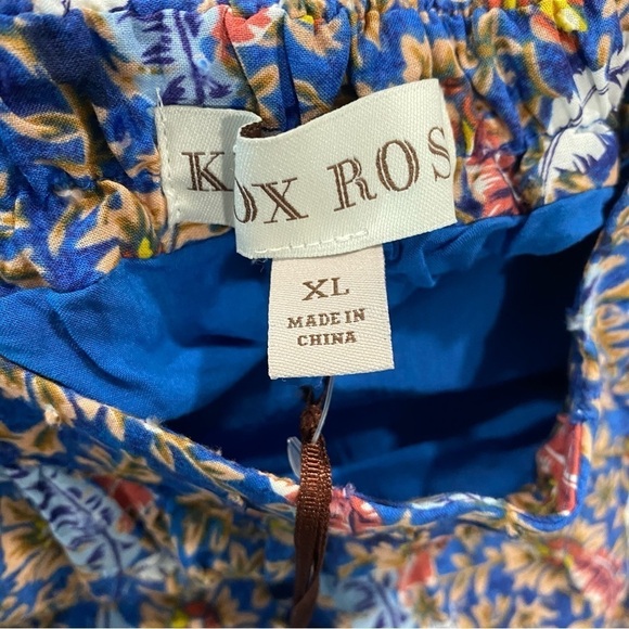 Women's Sleeveless Tiered A-Line Dress Knox Rose Blue Size XL - Picture 9 of 10